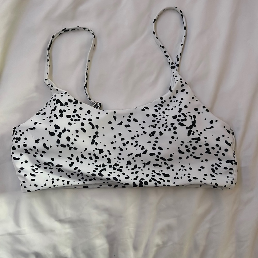 Dalmatian print SHEIN bathing suit top